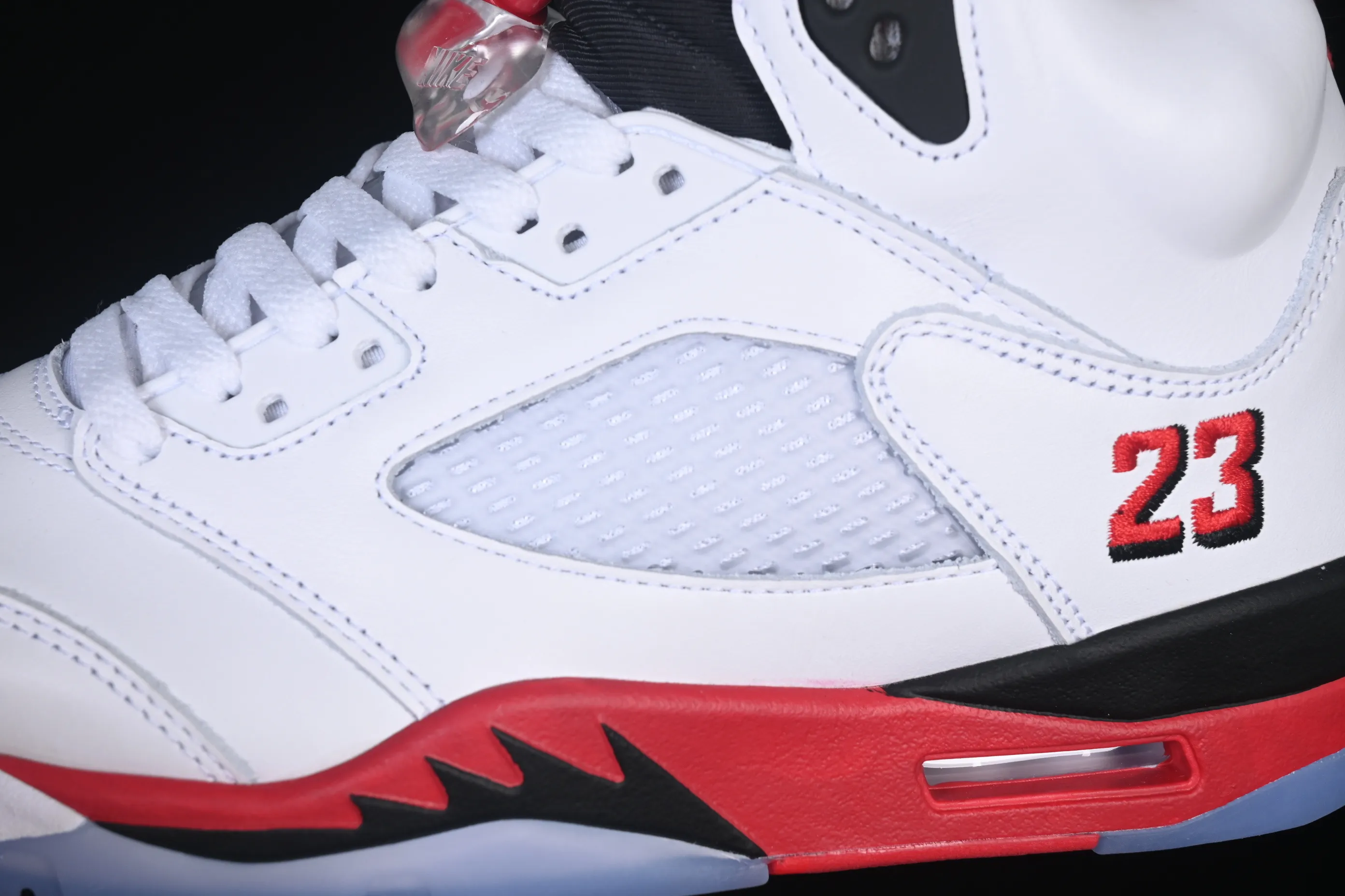 All categories Air Jordan Jordan series basketball shoes Air Jordan 5 TG version Air Jordan 5 Retro "Fire Red Black Tongue" AJ5 Joe 5 Rukawa Maple Flame Red first layer basketball shoes HQ7978-101